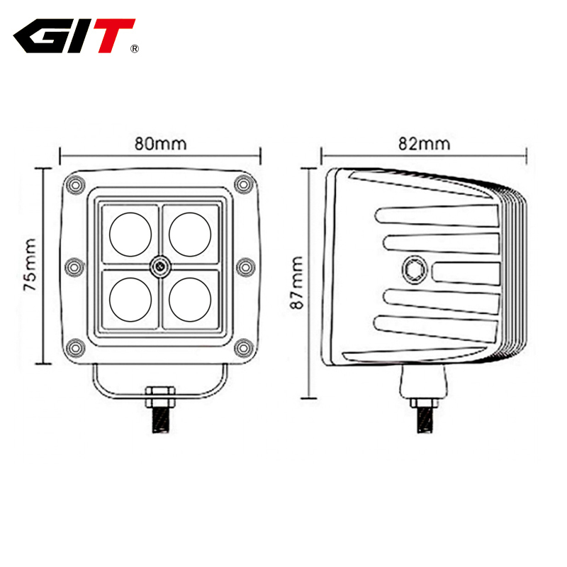 3inch 16W Square Cree Led Pods for SUV
